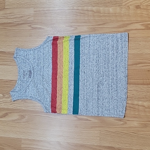 Arizona Jean Company Boys size 8 grey rainbow tank top - Picture 1 of 4